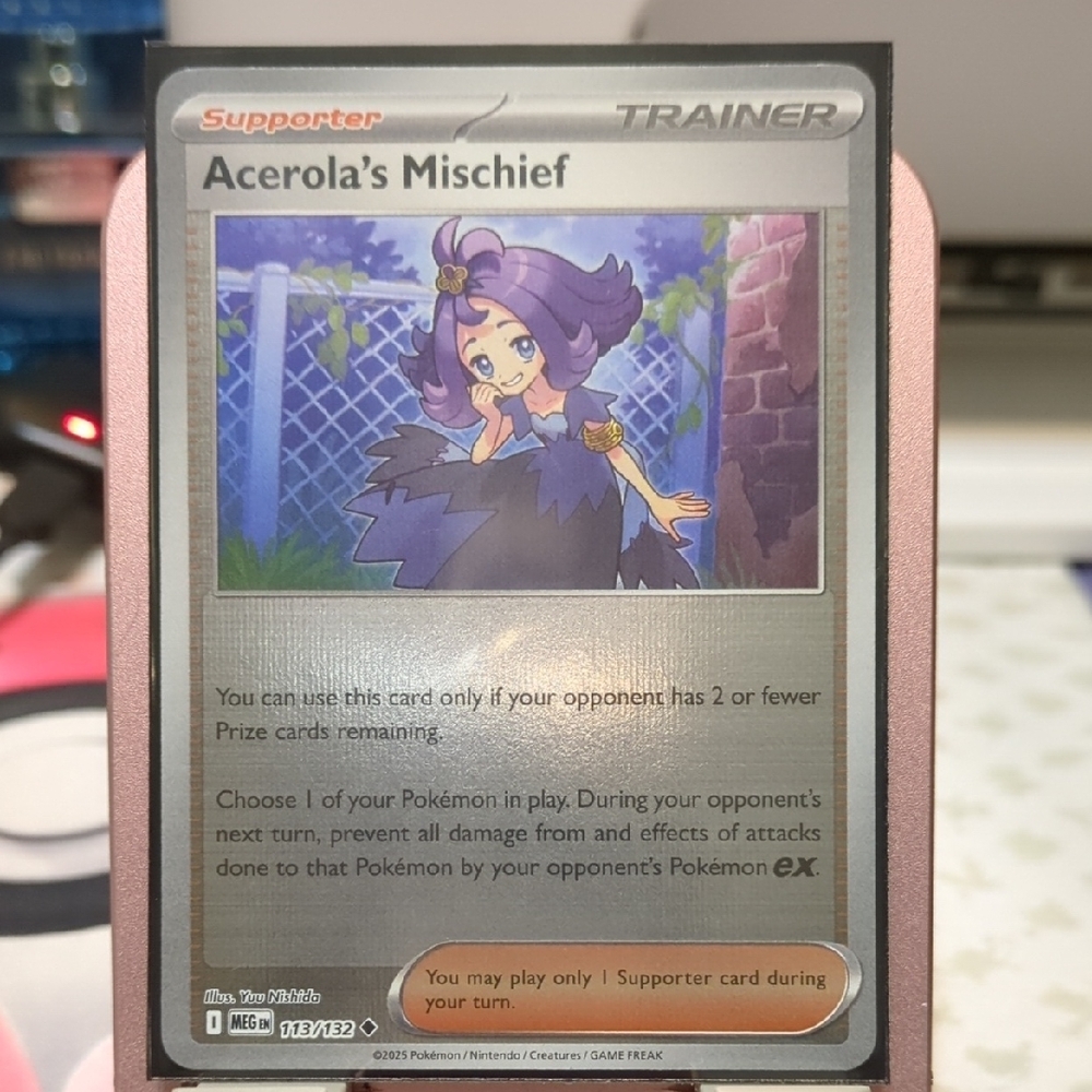 Pokemon Trading Card - Acerola's Mischief with Purple and Blue